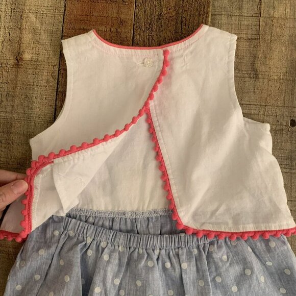Mud Pie Baby Girls Size 6-9M Open Back Fruit Dress - Picture 6 of 8
